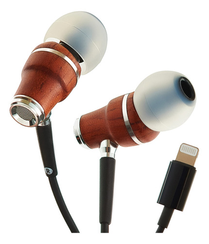 Auriculares Symphonized MFI con Cable, Lightning Madera par