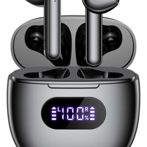 Auriculares Jrwaro Bluetooth 5.3 Inalámbricos, Bajos HiFi