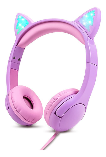 Auriculares Infantiles Olyre - Control Volumen 85db, LED, M