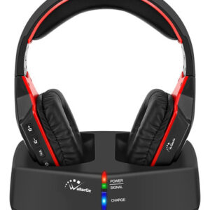 Auriculares Inalámbricos WallarGe TV 5.8GHz - Negro con Ro