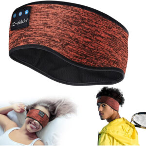 Audífonos Inalámbricos Para Dormir Lcdolida Con Diadema Rojo