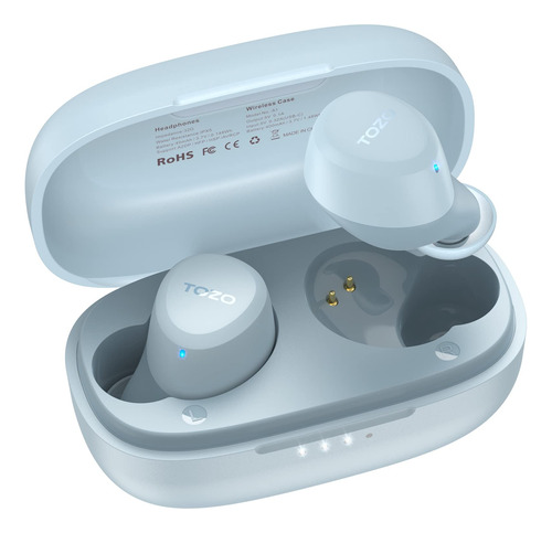 TOZO A1 Mini Auriculares Inalámbricos Azules Bluetooth 5.3