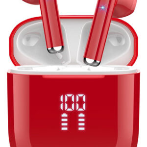 Auriculares OYIB Inalámbricos Rojo Intenso, Bluetooth 5.3