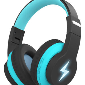 Auriculares Bluetooth Niños, Over-Ear Inalámbricos LED Az