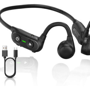 Flymory Auriculares de Conducción Ósea, Bluetooth 5.3, Re