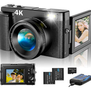 Cámara Fotografía 4K 48MP AF, Vlogging YouTube, Tarjeta S