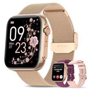 Reloj Inteligente Mujer Bluetooth 5.3, Monitoreo Salud y Ll