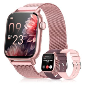 Reloj Inteligente Rosa, Monitor Sueño/Frecuencia Cardiaca,