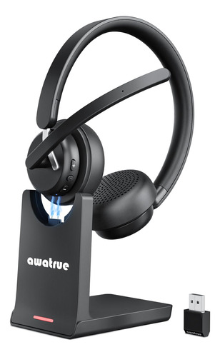 awatrue Auriculares Inalámbricos con Mic, Cancelación de