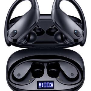 GNMN Auriculares Bluetooth Negros Inalámbricos IPX7 Deport