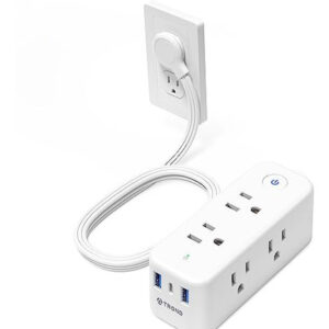 TROND Regleta 5ft 6 Tomas y 3 USB - Protector Sobretensión