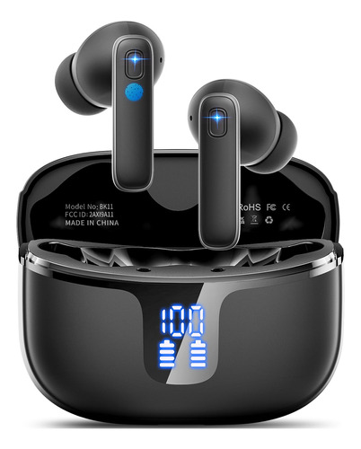 Auriculares Bluetooth 5.3 Inalámbricos, Cancelación Ruido