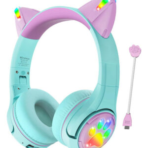 Auriculares Riwbox CF9 Bluetooth Niños Orejas de Gato LED