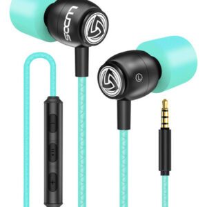 Auriculares LUDOS Clamor Turquesa con Mic, Aislantes de Rui