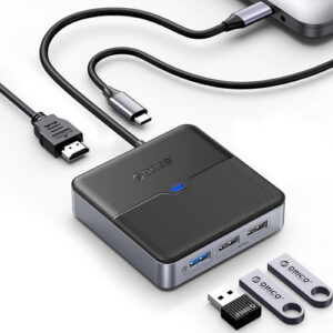 ORICO USB C Hub 5 en 1 Estación Docking HDMI 4K para MacBo