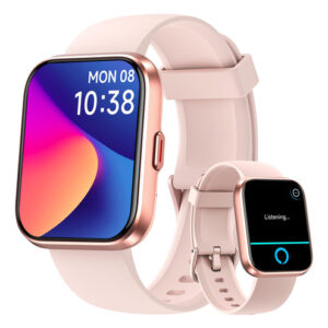 Fitpolo Smart Watch Mujer, Resistente al Agua IP68, Rosa, c