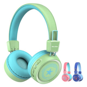 New bee Auriculares Bluetooth 5.0 para Niños Microfono, Ve