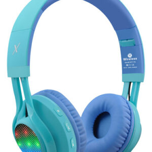 Riwbox WT-7S Auriculares Bluetooth LED para Niños - Azules