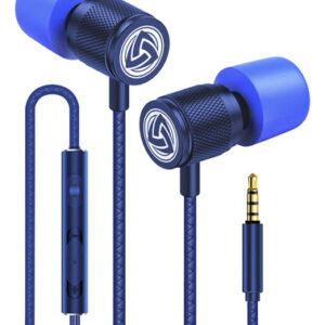 LUDOS Ultra Earbuds con Micrófono Azules - Cancelación de
