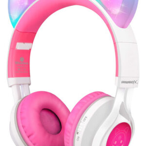 Auriculares Bluetooth Riwbox CT-7 con Orejas de Gato y Luz