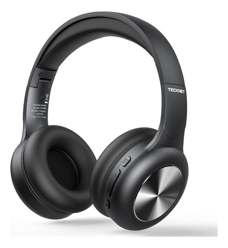 TECKNET Audífonos Bluetooth Over Ear 65H, Bass Profundo, M