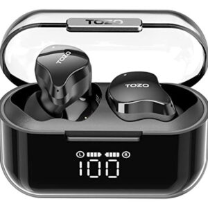 TOZO T18 Auriculares Inalámbricos Negro - IPX8, Bluetooth