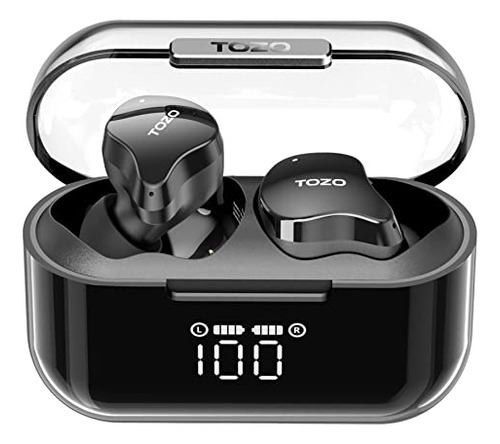 TOZO T18 Auriculares Inalámbricos Negro - IPX8, Bluetooth