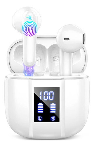 Auriculares Bluetooth 5.3 2024, Earbuds Inalámbricos Stere