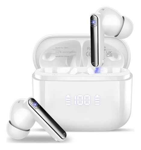 Auriculares Inalámbricos Bluetooth 5.3, Bajos Estéreo, IP