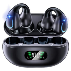 Audífonos Bluetooth 5.3 Open Ear Conducción Ósea Negro -