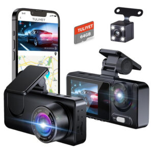 Dash Cam Front and Rear, Electronics, 64G SD Card, 1080P 3