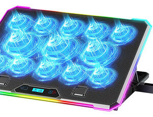 KYOLLY RGB Laptop Cooling Pad Gaming Laptop Cooler, Laptop