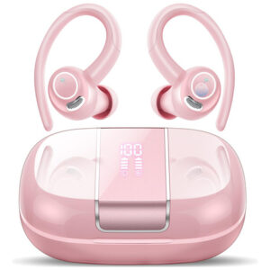 Csasan Auriculares Rosas Inalámbricos Sport Bluetooth 5.3,
