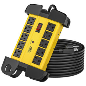 Regleta De Alimentación Crst Lts-10ts Color Amarillo