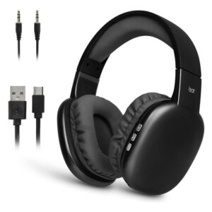 iJoy Ultra Audífonos Inalámbricos Negros con Micrófono,