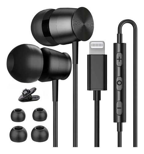 Auriculares Lightning MFi para iPhone 13 14 12 Pro Max - Co