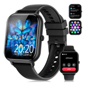 Smart Watch 1.83" Monitor de Ritmo Cardíaco, IP68, Negro -