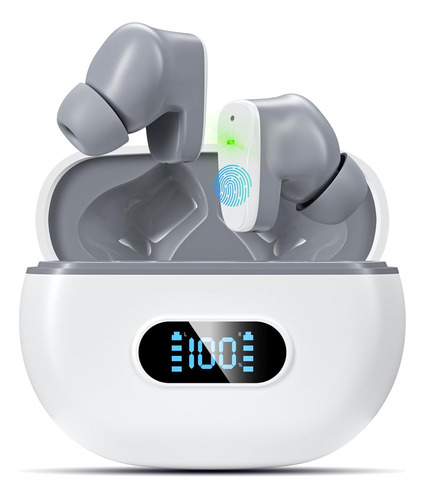 Auriculares Inalámbricos Bluetooth 5.3 ENC Blanco - 48h, I