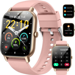 Reloj Inteligente Oro Rosa 1.85" - IP68, 110+ Modos Deporte
