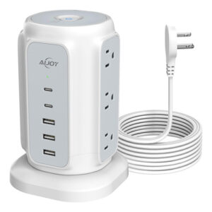 Regleta De Alimentación Aijoy 14 En 1 Color Blanco