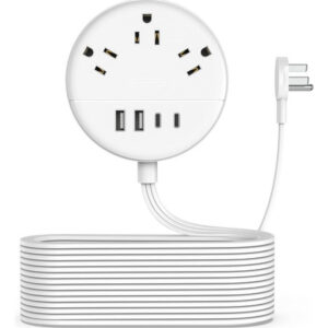 Regleta De Alimentación Ntonpower 7 En 1 Color Blanco
