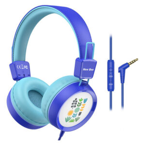 Auriculares Newbee KH20 para Niños, Azules, Volumen Seguro