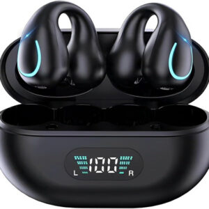 Auriculares Bluetooth 5.3 Abiertos Conducción Ósea Negro