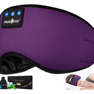 Auriculares Bluetooth 5.2 MUSICOZY para Dormir Banda Suave