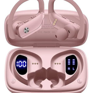 Auriculares bmani Bluetooth Inalámbricos Deportivos Rosa,
