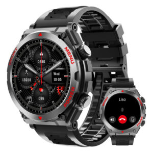 Reloj Inteligente Militar para Hombre, IP68, Monitoreo Salu