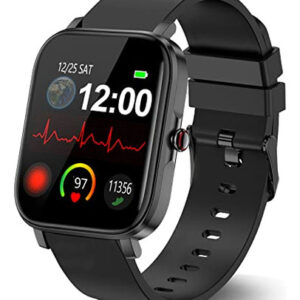 Choiknbo Smart Watch Negro, Reloj Inteligente Fitness IP68