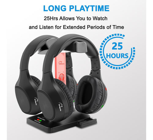 Auriculares Inalámbricos WallarGe Dual para TV - Set de 2, - Imagen 7