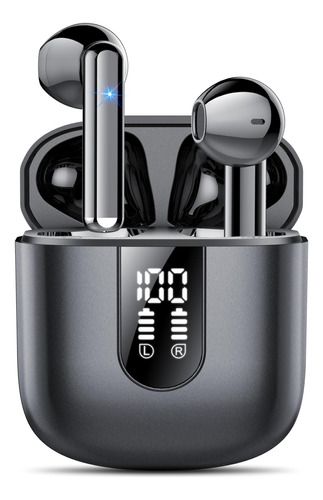 Auriculares Inalámbricos 2024 Bluetooth 5.3 HD, Negros - I