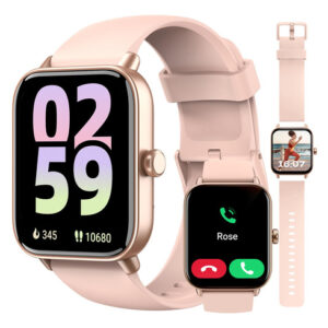 Reloj Inteligente Mujer Alexa Bluetooth 1.8", Monitor SpO2